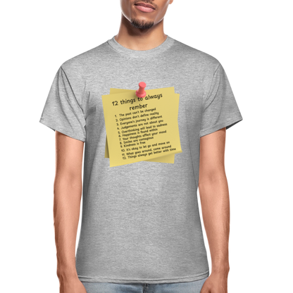 12 Things Adult T-Shirt - heather gray
