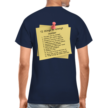 12 Things Adult T-Shirt - navy