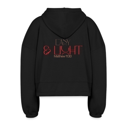 Easy Women’s Cropped Hoodie - black