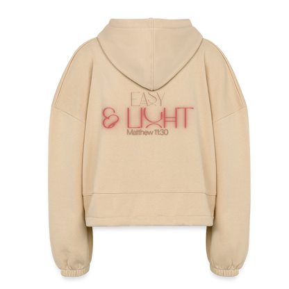 Easy Women’s Cropped Hoodie - nude