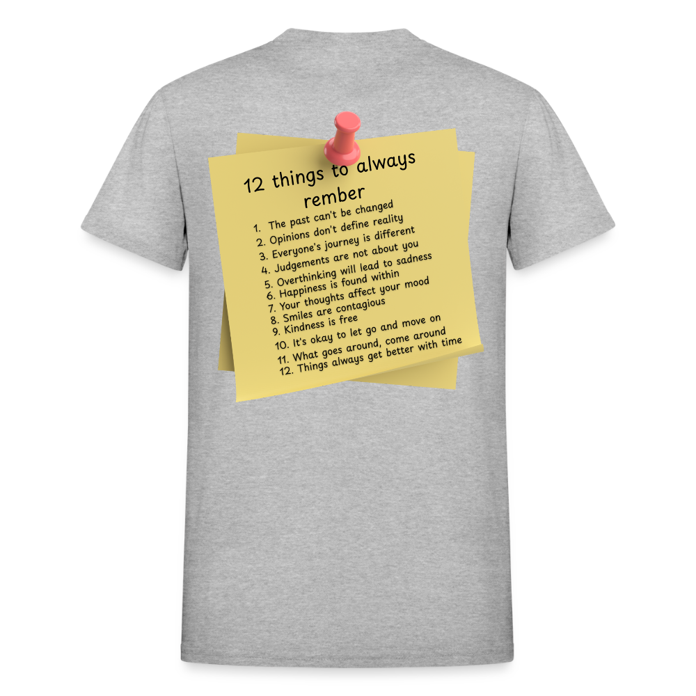 12 Things Adult T-Shirt - heather gray