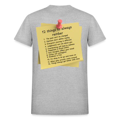 12 Things Adult T-Shirt - heather gray