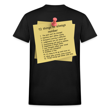 12 Things Adult T-Shirt - black