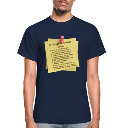 12 Things Adult T-Shirt - navy
