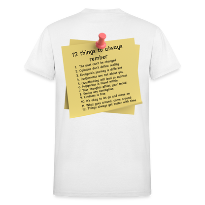 12 Things Adult T-Shirt - white