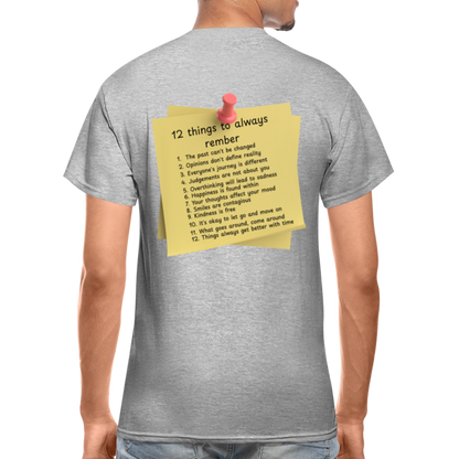 12 Things Adult T-Shirt - heather gray