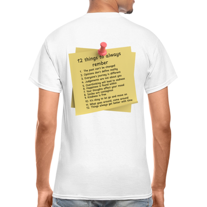 12 Things Adult T-Shirt - white