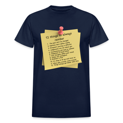 12 Things Adult T-Shirt - navy