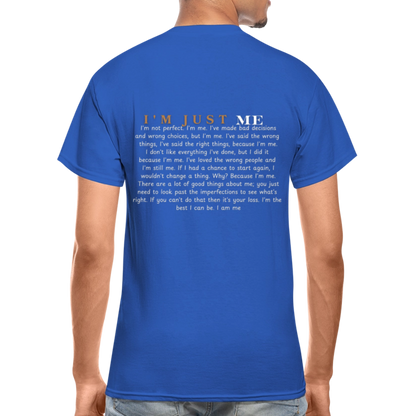 Me Adult T-Shirt - royal blue