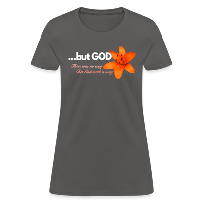 but God T-Shirt - charcoal