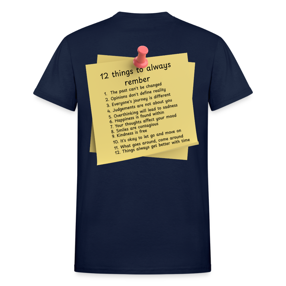 12 Things Adult T-Shirt - navy