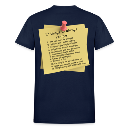 12 Things Adult T-Shirt - navy