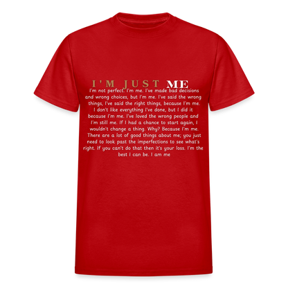 Me Adult T-Shirt - red