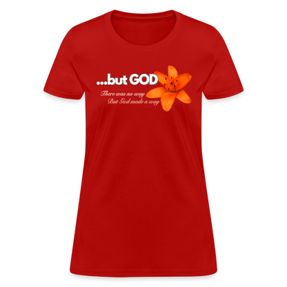 but God T-Shirt - red