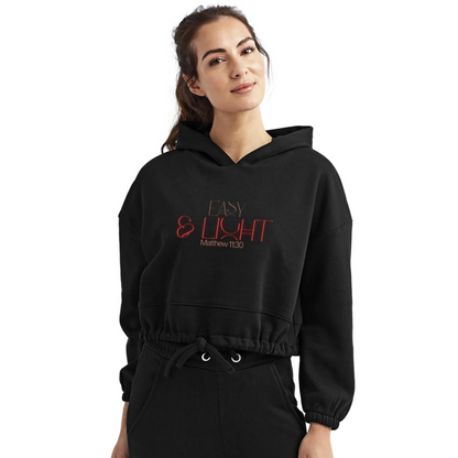 Easy Women’s Cropped Hoodie - black