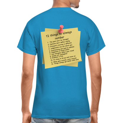 12 Things Adult T-Shirt - turquoise