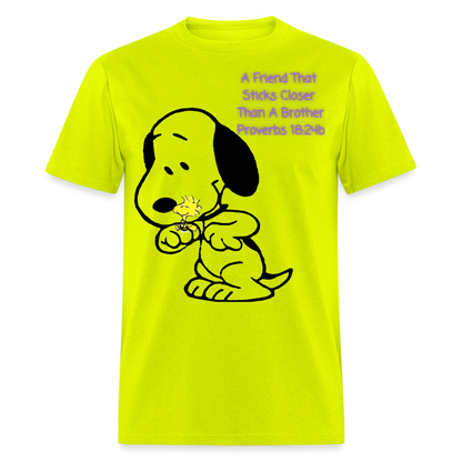 Friend T-Shirt - safety green