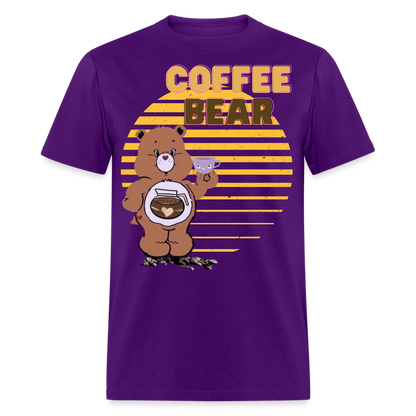 Coffee Bear T-Shirt - purple
