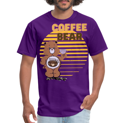 Coffee Bear T-Shirt - purple