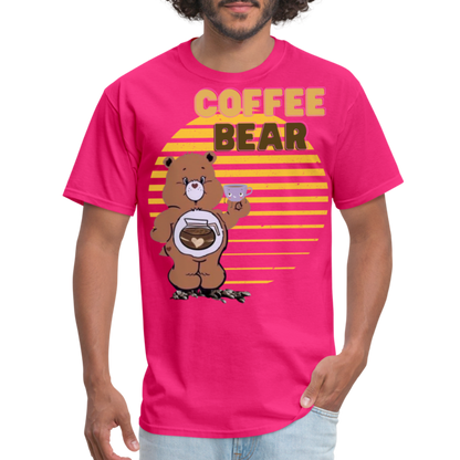 Coffee Bear T-Shirt - fuchsia