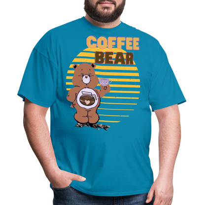 Coffee Bear T-Shirt - turquoise
