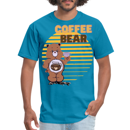 Coffee Bear T-Shirt - turquoise