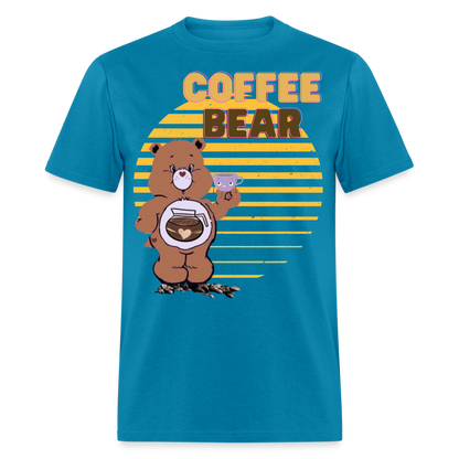 Coffee Bear T-Shirt - turquoise