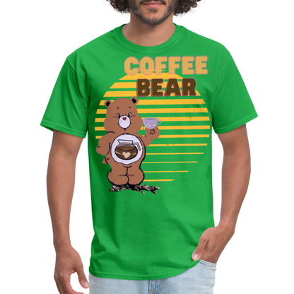 Coffee Bear 2 T-Shirt - bright green