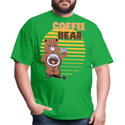 Coffee Bear 2 T-Shirt - bright green
