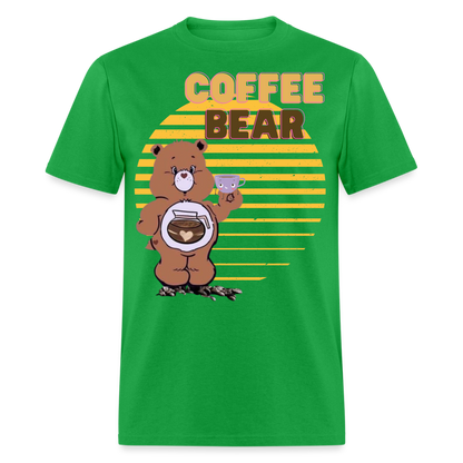 Coffee Bear 2 T-Shirt - bright green