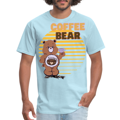 Coffee Bear 2 T-Shirt - powder blue