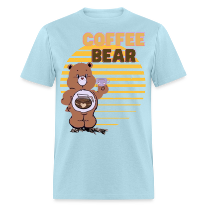 Coffee Bear 2 T-Shirt - powder blue