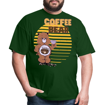 Coffee Bear 2 T-Shirt - forest green