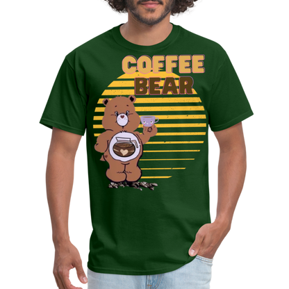 Coffee Bear 2 T-Shirt - forest green