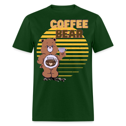 Coffee Bear 2 T-Shirt - forest green