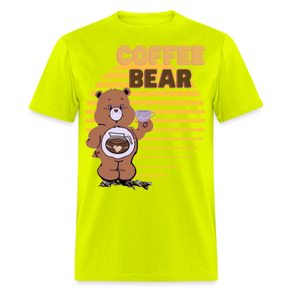 Coffee Bear 2 T-Shirt - safety green