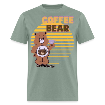 Coffee Bear 2 T-Shirt - sage