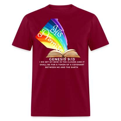 His Promise 2 T-Shirt - burgundy