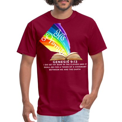 His Promise 2 T-Shirt - burgundy
