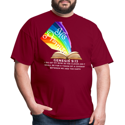 His Promise 2 T-Shirt - burgundy