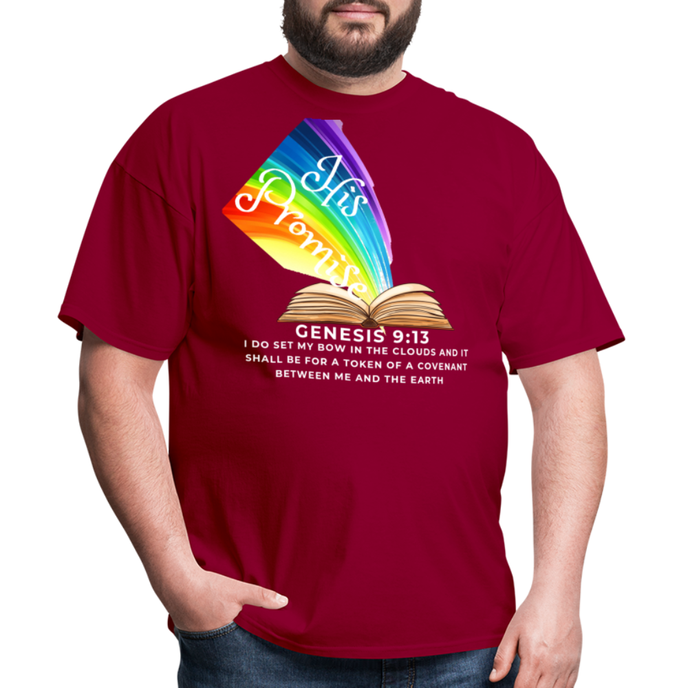 His Promise 2 T-Shirt - dark red