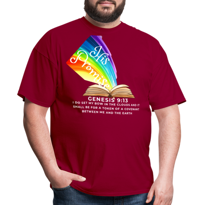 His Promise 2 T-Shirt - dark red