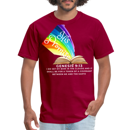 His Promise 2 T-Shirt - dark red