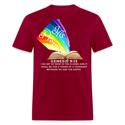 His Promise 2 T-Shirt - dark red