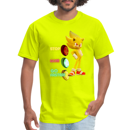 Go Faster T-Shirt - safety green
