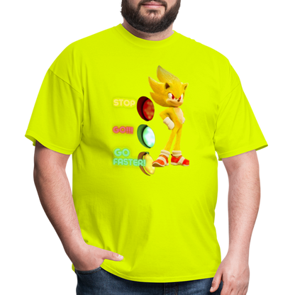 Go Faster T-Shirt - safety green