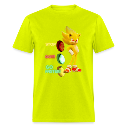 Go Faster T-Shirt - safety green