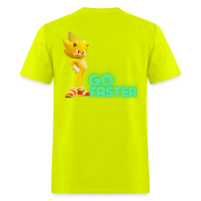 Go Faster T-Shirt - safety green
