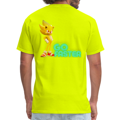Go Faster T-Shirt - safety green