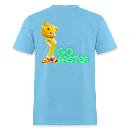 Go Faster T-Shirt - aquatic blue